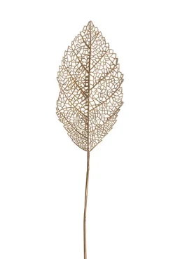Kunstblumen^Dekorationswaren Kunstblume Blatt gold/Glitter 69cm
