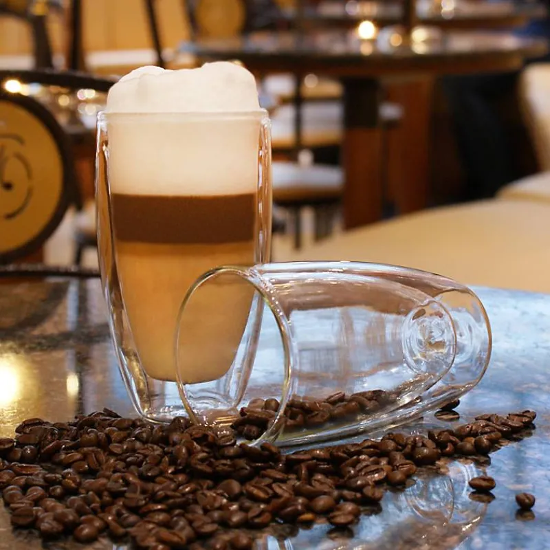 Tassen|Gläser Doppelwandig^Fan Unikate Latte Macchiatoglas groß Thermo 350ml