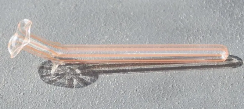 Vasen|Ostern^Glass Materials Liegeväschen mit Farbstreifen Glas 10cm