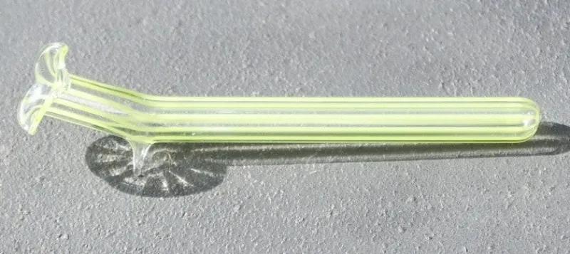 Vasen|Ostern^Glass Materials Liegeväschen mit Farbstreifen Glas 10cm