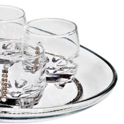 Likör & Wodkagläser^Cristalica Kingdom Likörglas mit Tablett City Diamonds 7tlg.