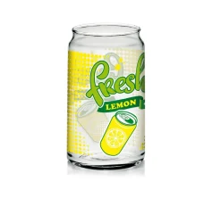 Frauen|Saft- & Wassergläser^Cristalica Limoglas Trinkbecher Lemon, Orange, Cola 450 ml