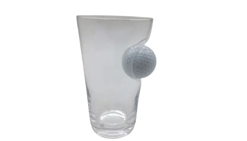 Sport & Hobby|Männer^Cristalica Longdrink Glas mit Golfball oder Fußball