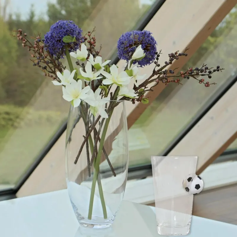 Sport & Hobby|Männer^Cristalica Longdrink Glas mit Golfball oder Fußball