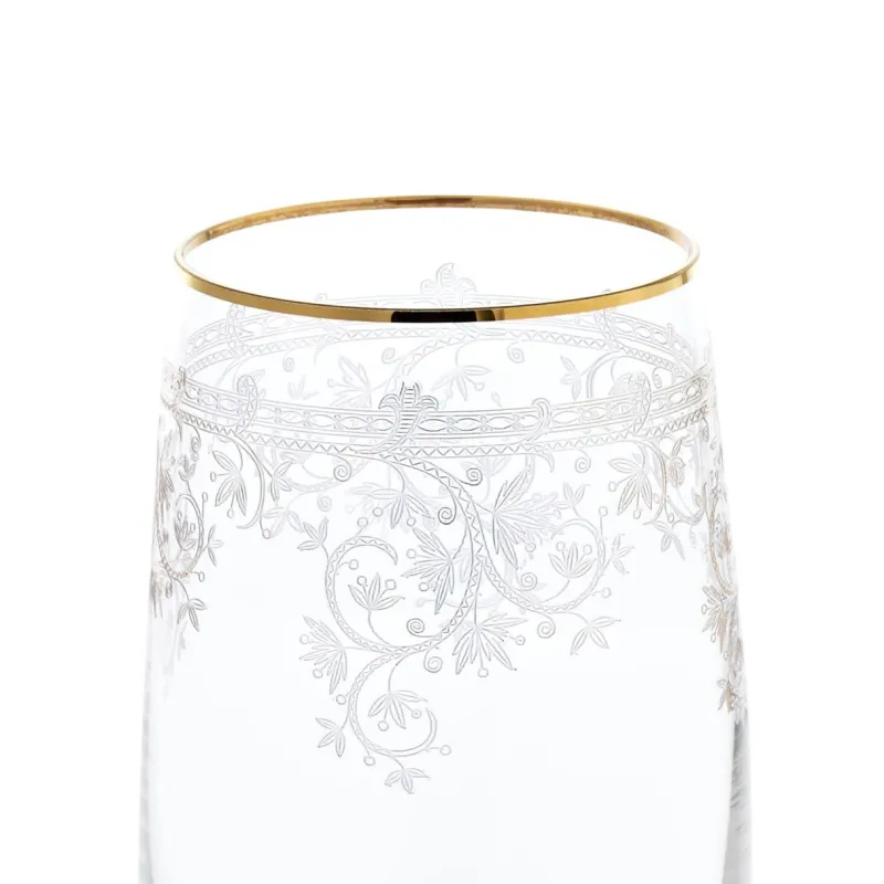 Longdrinkgläser^Cristalica Longdrinkglas Charisma Flora 450ml