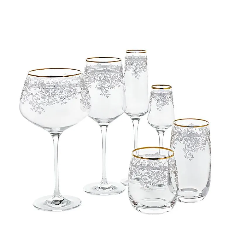 Longdrinkgläser^Cristalica Longdrinkglas Charisma Flora 450ml