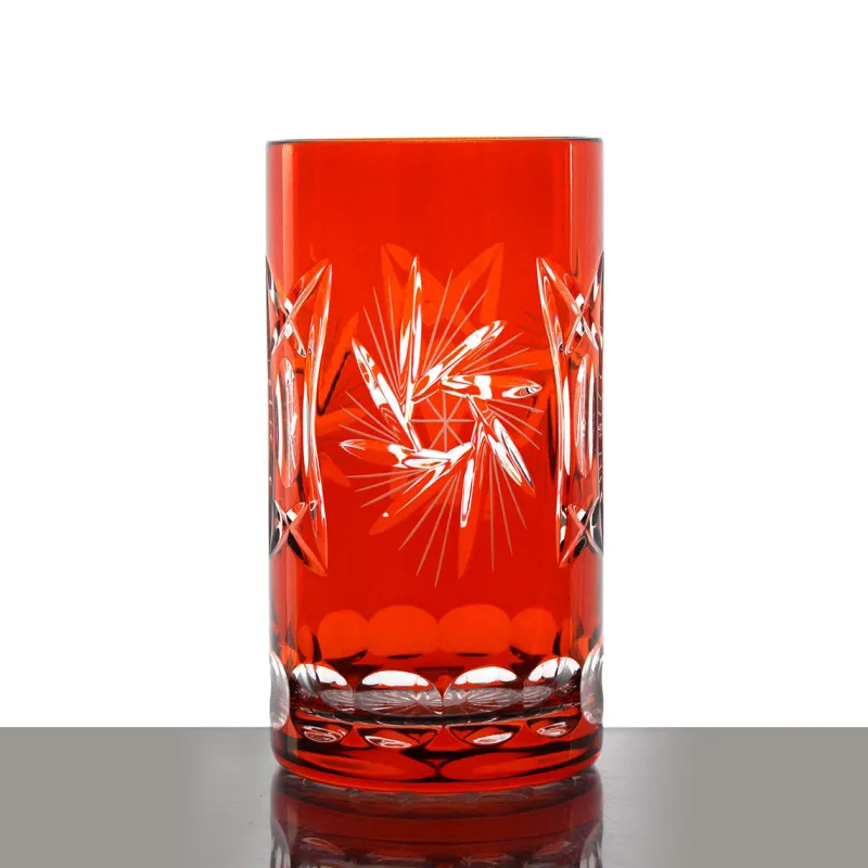 Longdrinkgläser|Farbige Gläser^Cristalica Kingdom Longdrinkglas Schleuderstern 340ml