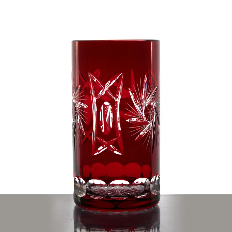 Longdrinkgläser|Farbige Gläser^Cristalica Kingdom Longdrinkglas Schleuderstern 340ml