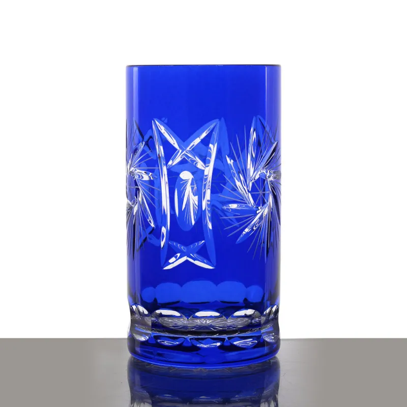 Longdrinkgläser|Farbige Gläser^Cristalica Kingdom Longdrinkglas Schleuderstern 340ml