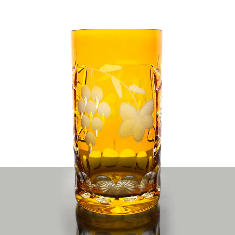 Longdrinkgläser|Farbige Gläser^Cristalica Kingdom Longdrinkglas Traube 340ml