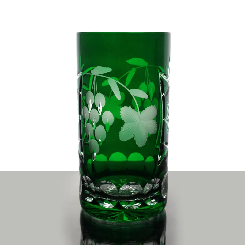 Longdrinkgläser|Farbige Gläser^Cristalica Kingdom Longdrinkglas Traube 340ml