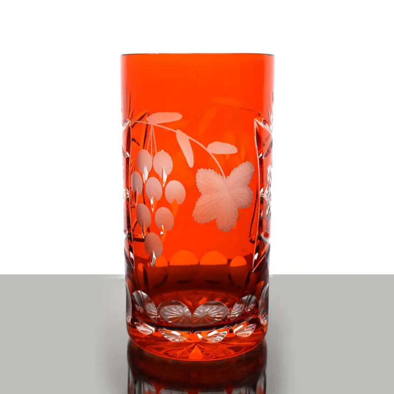 Longdrinkgläser|Farbige Gläser^Cristalica Kingdom Longdrinkglas Traube 340ml