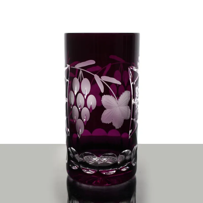 Longdrinkgläser|Farbige Gläser^Cristalica Kingdom Longdrinkglas Traube 340ml