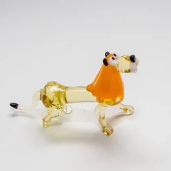 Sternzeichen|Kinder^Art Glass Löwe Midi 6-8cm Glas Tiere Figuren Sammeln Vitrine Miniatur Zoo