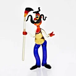 Geburtstag|Tiere & Figuren^Art Glass Mann mit Flagge Big 15-17cm Glas Figuren Sammeln Vitrine Geschenk Dekoration