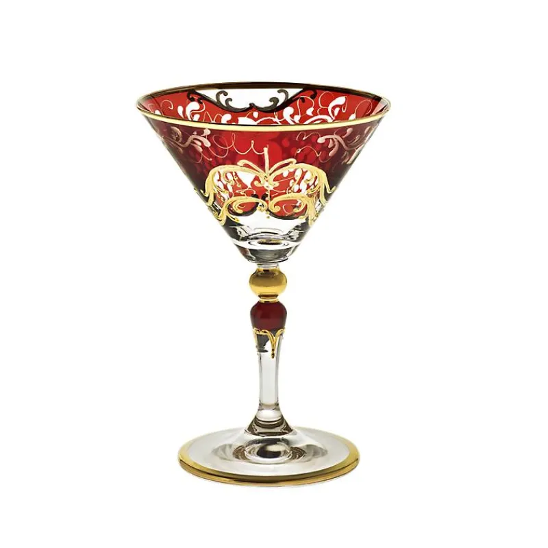 Farbige Gläser|Cocktailgläser^Cristalica Kingdom Martiniglas Golden Grape 130ml