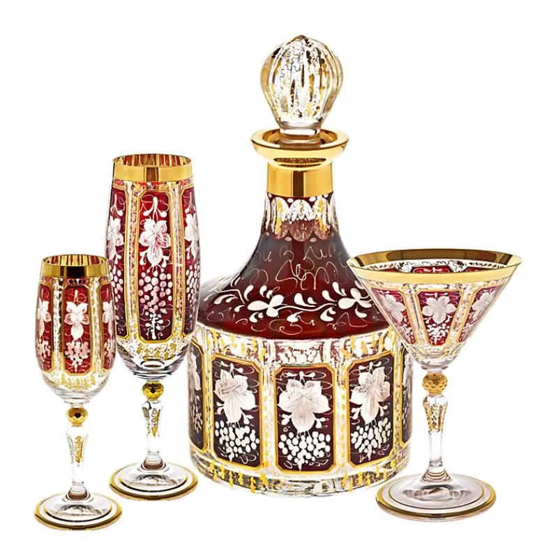 Farbige Gläser|Cocktailgläser^Cristalica Kingdom Martiniglas Ruby Grape 130ml