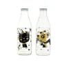 Kinder|Halloween^Glaswaren sonstige Milchflasche Glasflasche mit Deckel Golden Pets 1000 ml