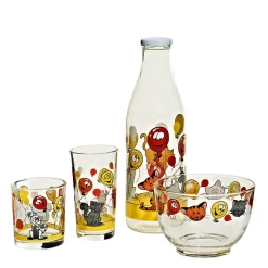 Flaschen^Cristalica Milchflasche mit Deckel "Nadia" (1 Liter)