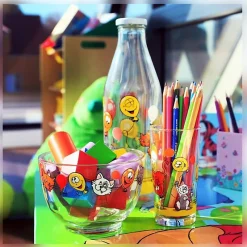 Flaschen^Cristalica Milchflasche mit Deckel 