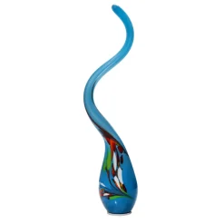 Kugeln & Zapfen^Art Glass Miniflamme Gartenflair inkl. Stab 45cm