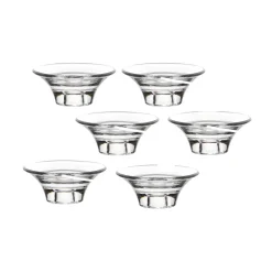 Kerzenhalter^Cristalica Multikerzenhalter aus Bleikristall 6er Set 4,5cm