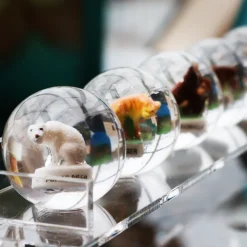 Nuggets & Murmeln^Cristalica Kingdom Murmeln mit Tierfiguren (30mm)