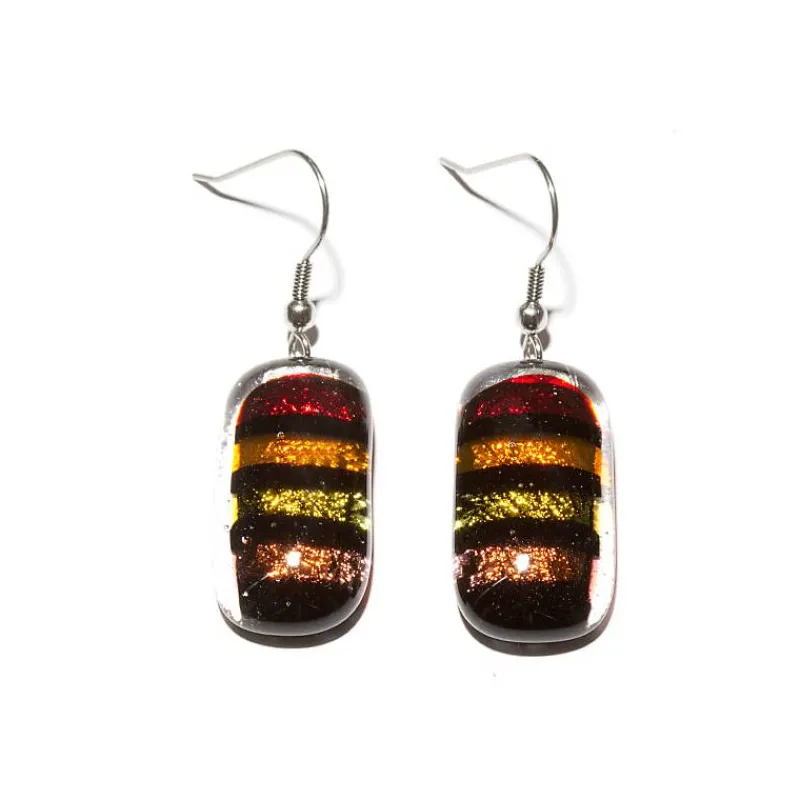 Ohrringe|Fusing Glasschmuck^Art Glass Ohrringe Fusing (4,3cm)