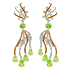 Sarah Kern Kollektion|Ohrringe^Schmuck Ohrringe Pfau aus 925 Sterling Silber für Damen Heat