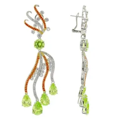 Sarah Kern Kollektion|Ohrringe^Schmuck Ohrringe Pfau aus 925 Sterling Silber für Damen Heat