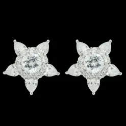 Sarah Kern Kollektion|Ohrringe^Cristalica Ohrstecker Astera aus 925 Sterling Silber Schmuck für Damen Friends