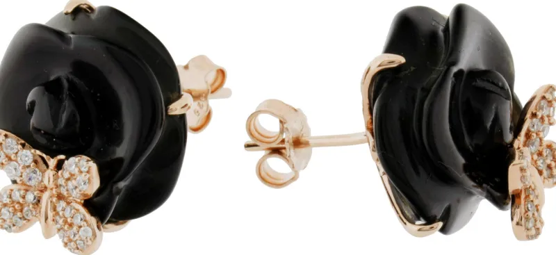 Sarah Kern Kollektion|Ohrringe^Cristalica Ohrstecker Rosa aus 925 Sterling Silber Schmuck für Damen Friends