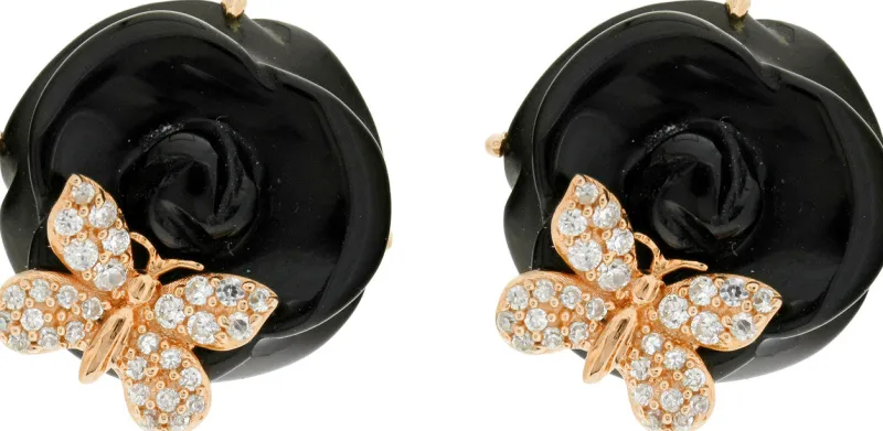 Sarah Kern Kollektion|Ohrringe^Cristalica Ohrstecker Rosa aus 925 Sterling Silber Schmuck für Damen Friends