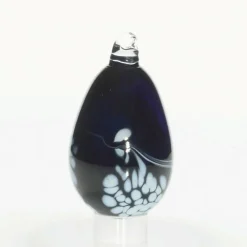 Ostern|Ostern^Art Glass Osterei mit Anhängeröse "Pavel" (10cm)