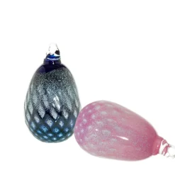 Ostern|Ostern^Art Glass Osterei mit Anhängeröse "Pavel" (10cm)