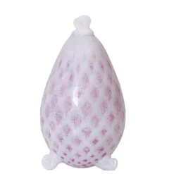 Ostern|Ostern^Art Glass Osterei stehend mit Füßen 