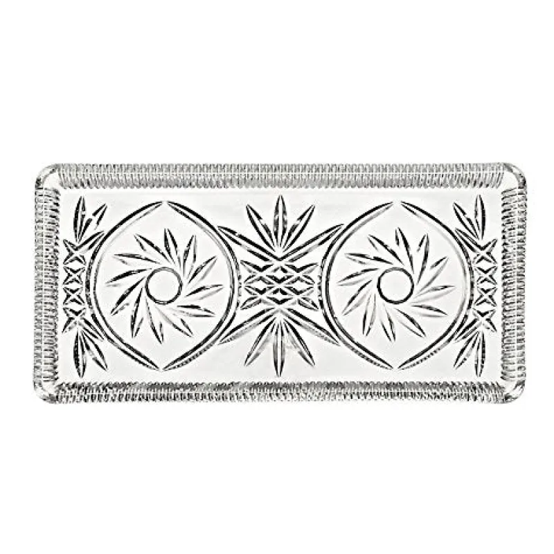 Kuchen & Torten^Cristalica Platte aus Bleikristall 2er Set 28cm