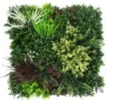 Kunstblumen^Cristalica Premium-Grüne Wand Kunstpflanzen, ca. 50x50cm