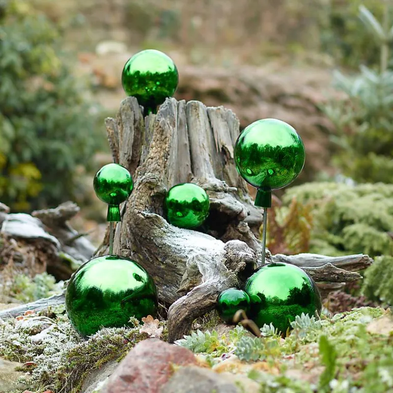 Rosenkugeln^Art Glass Rosenkugel verspiegelt Gartenflair 15cm