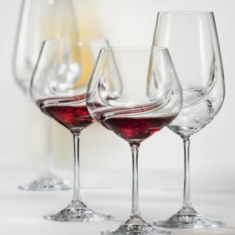 Weingläser^Cristalica Kingdom Rotweinglas Weinkelch Turbulence 350ml klar Kristallglas dekantieren