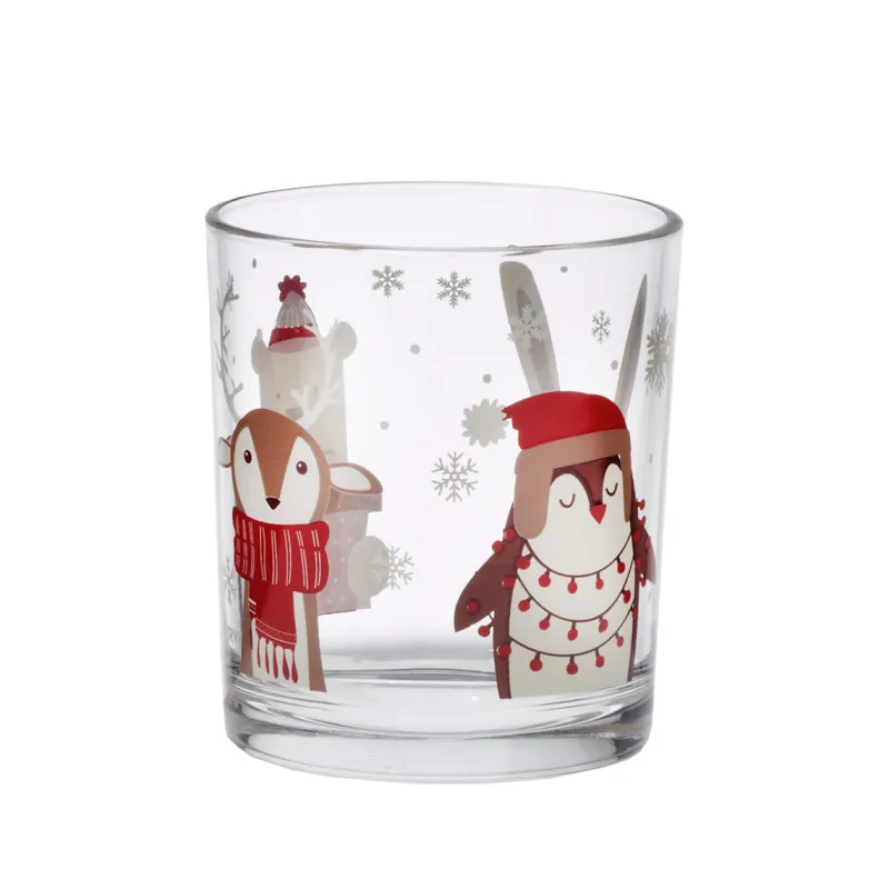 Kinder|Weihnachten^Cristalica Saftglas Winter Friends Longdrinkbecher 220 ml