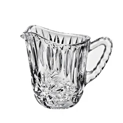 Milch & Zucker^German Crystal Sahnekännchen / Milchkaraffe aus Bleikistall (9cm)