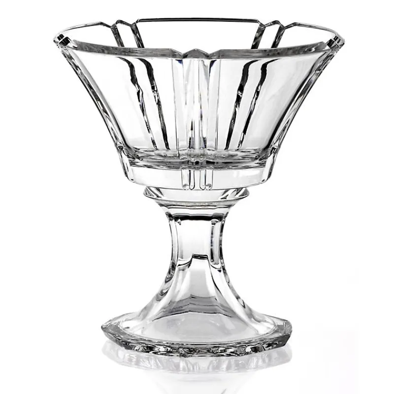 Frauen|Schalen & Schüsseln^German Crystal Schale auf Fuß Nadine 16cm, Transparent, aus Bleikristall