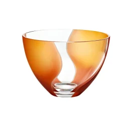 Halloween|Schalen^German Crystal Schale Elements Ø20cm, Orange/Rot, aus Bleikristall