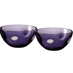 Schalen^Cristalica Schale Four Dot "Colori" 2er Set (12,5cm)