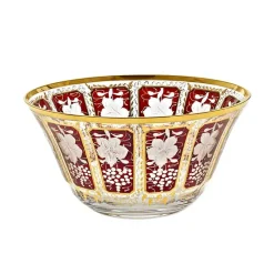 Schalen^Cristalica Kingdom Schale getäfelt "Ruby Grape" (18cm)