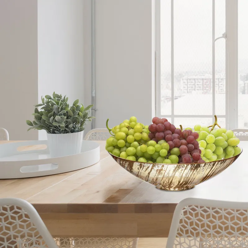 Schalen^Cristalica Schale "Golden Dust" 2er Set (27cm)