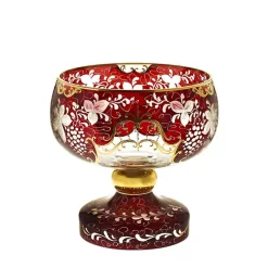 Schalen^Cristalica Kingdom Schale "Golden Grape" (23cm)