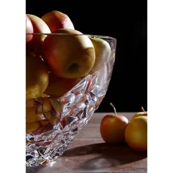 Schalen^German Crystal Schale Katarina Gold 26cm, Transparent, aus Bleikristall