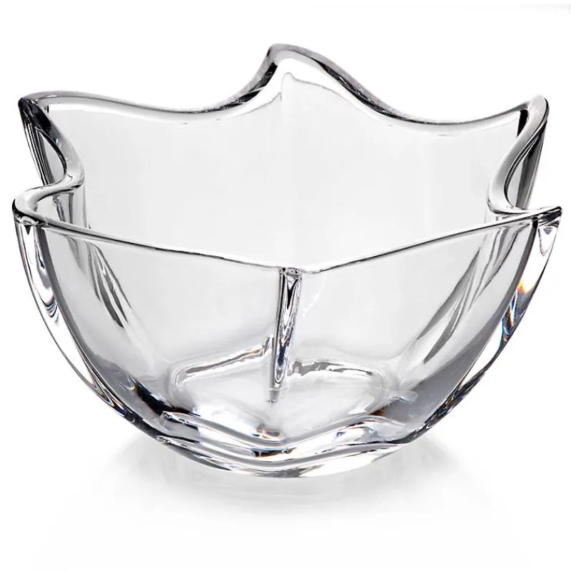 Schalen & Schüsseln|Dessertschalen^Cristalica Schale Konfektschale Obstschale Winter Star Transparent D 18 cm Kristall